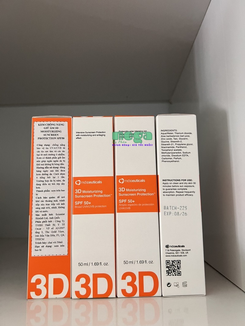 Md Ceuticals 3D Moisturizing Sunscreen Protection SPF 50+
