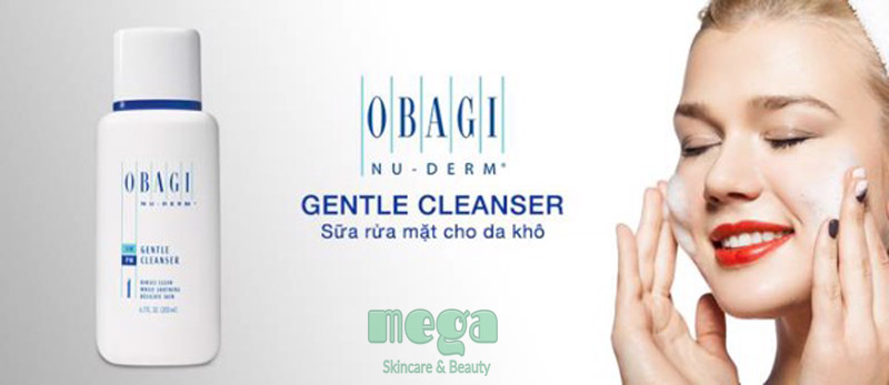 Obagi Nu-derm Gentle Cleanser làm sạch da cho da khô, da nhạy cảm