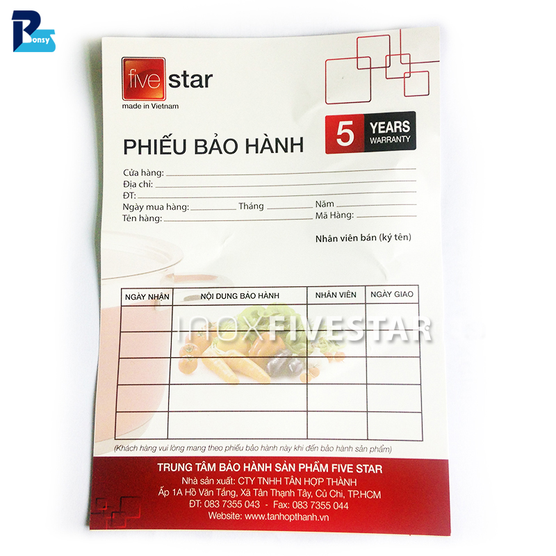 bảo hành fivestar