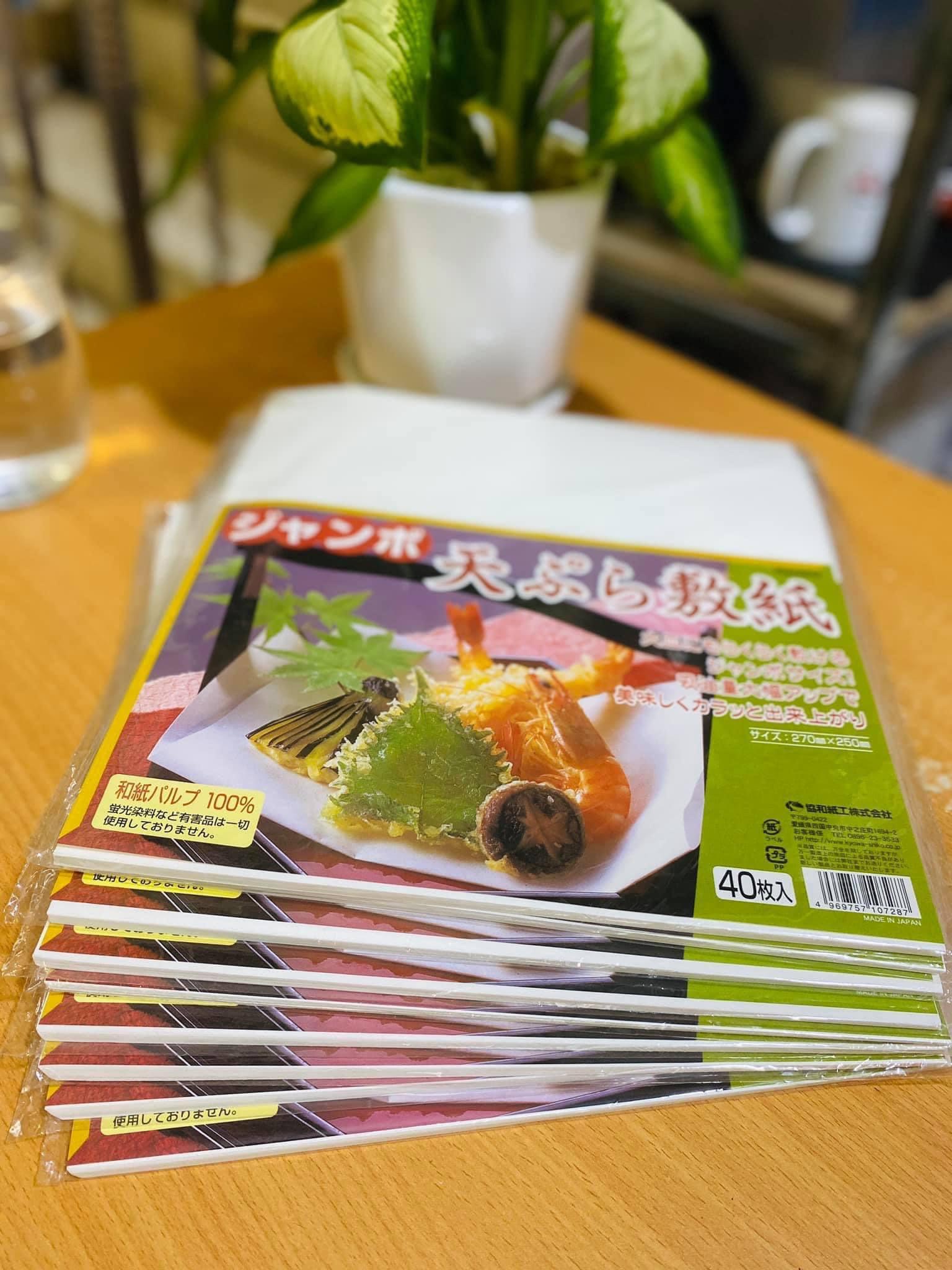 Giấy thấm dầu ăn Nhật Bản ( Set 80 tờ )