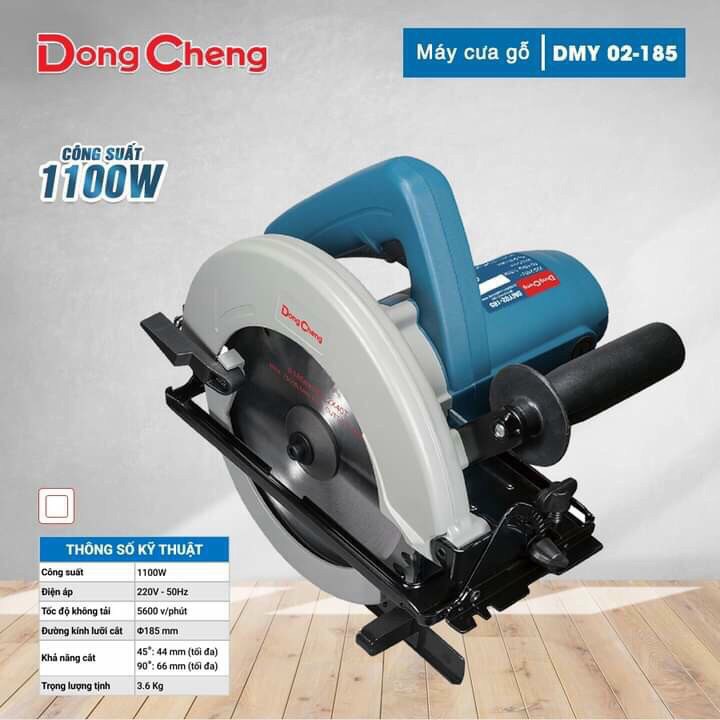 Máy Cưa Gỗ Dongcheng DMY02-185 1100W 1