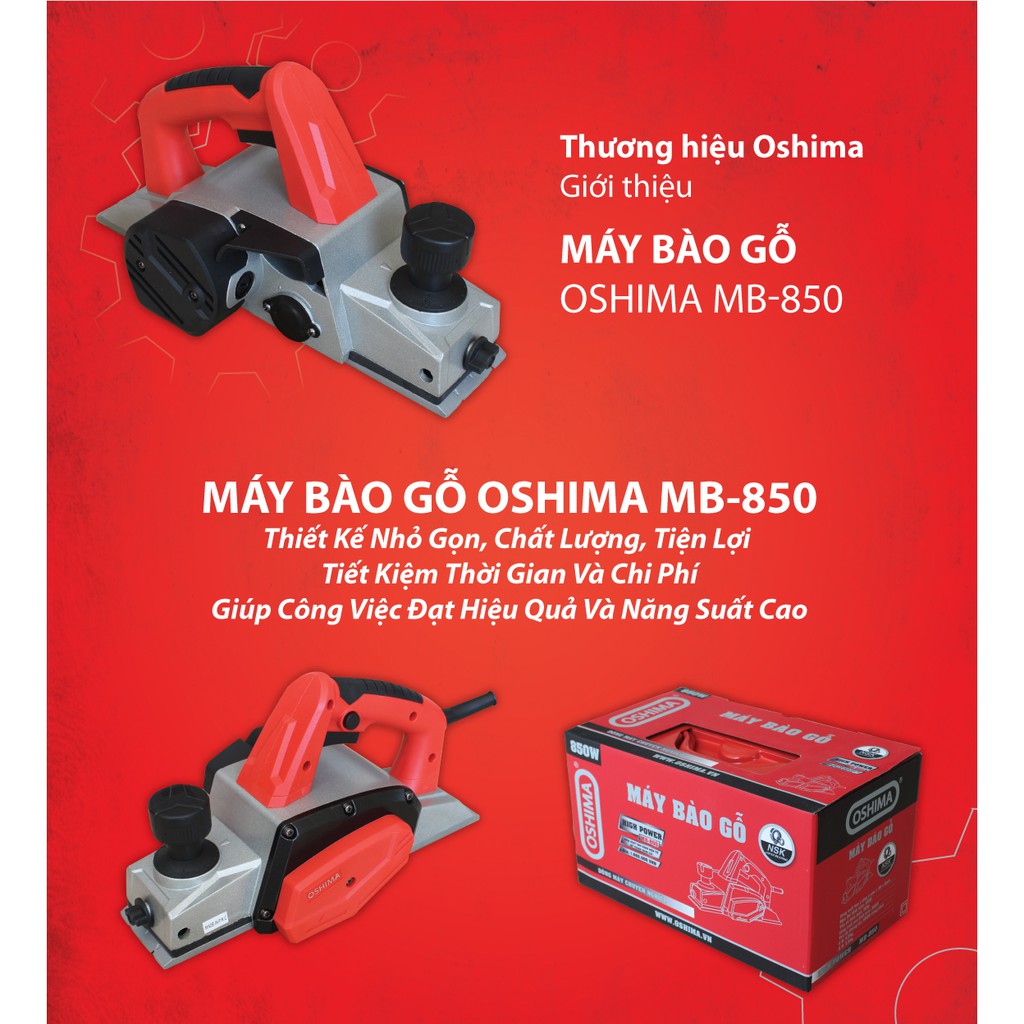 Máy Bào Gỗ Oshima MB-850 850W