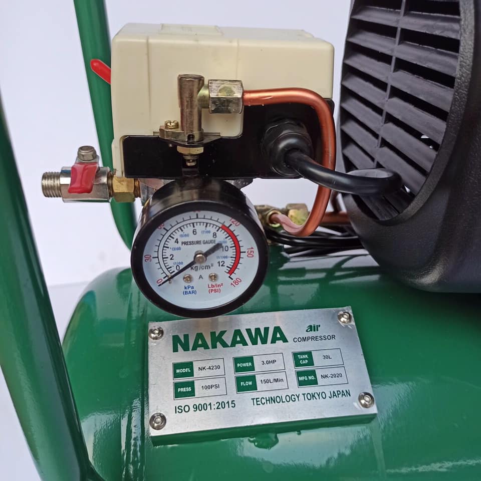 Máy Nén Khí Có Dầu Liền Trục 3Hp 30L Nakawa NK-4230 1