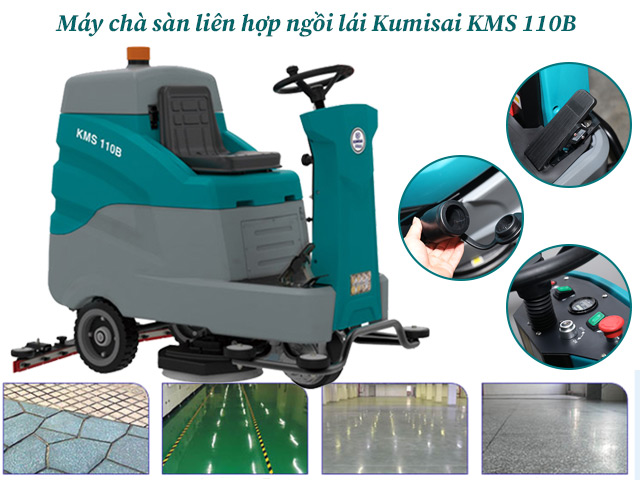 Máy Chà Sàn Liên Hợp Ngồi Lái Kumisai KMS 110B 1