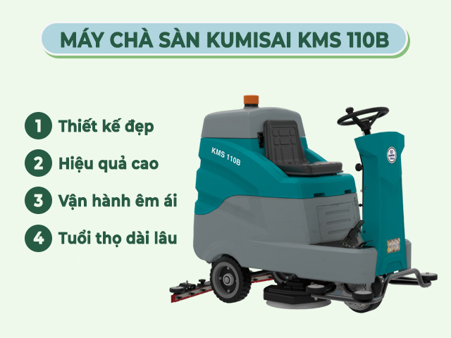 Máy Chà Sàn Liên Hợp Ngồi Lái Kumisai KMS 110B 2