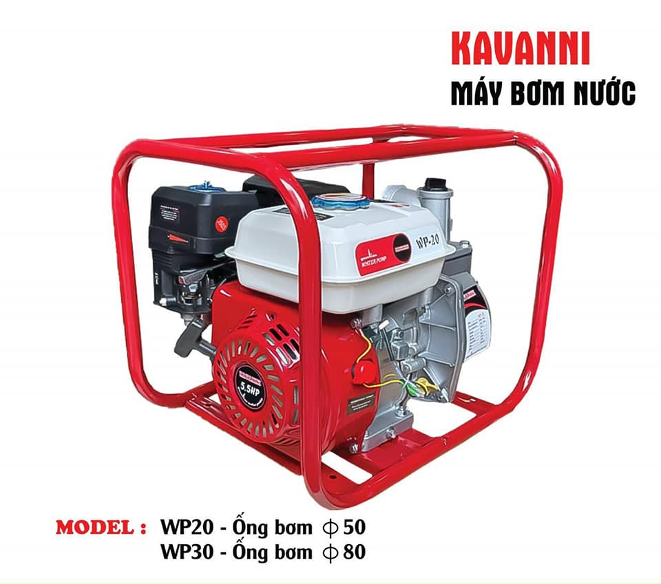 Máy Bơm Nước Chạy Xăng 6.5Hp Kavanni WP-30