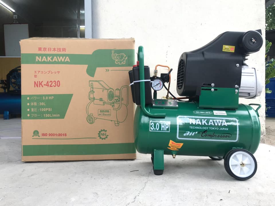 Máy Nén Khí Có Dầu Liền Trục 3Hp 30L Nakawa NK-4230 2