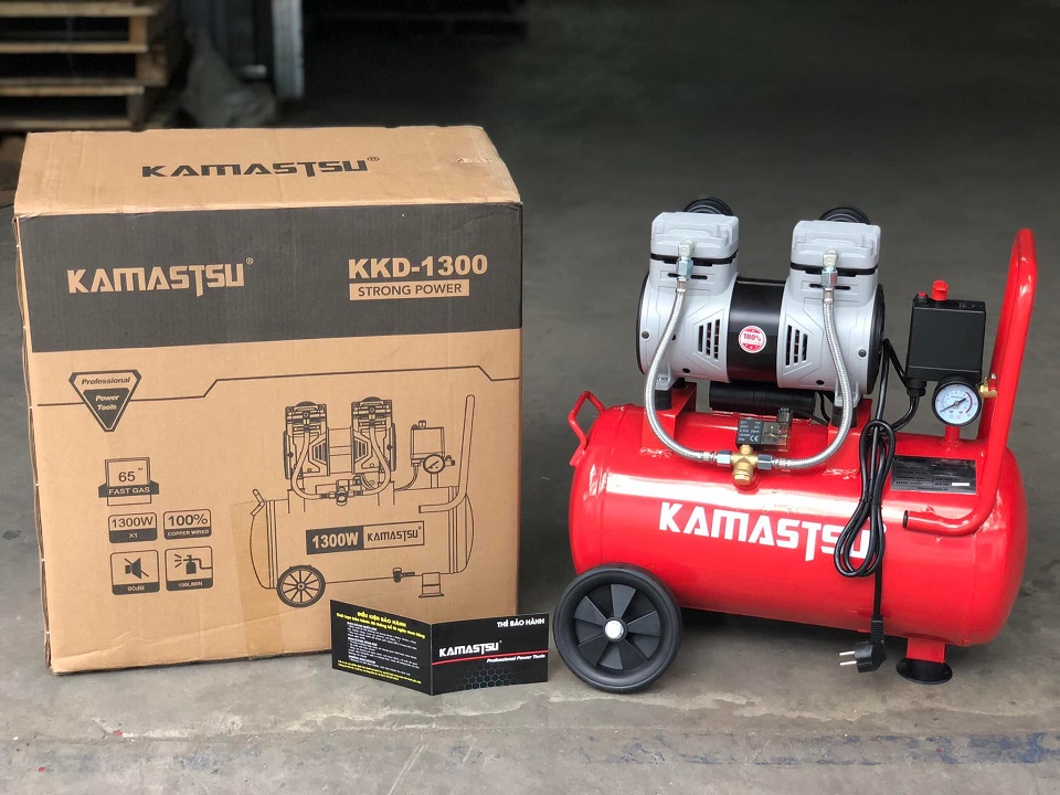 Máy Nén Khí Không Dầu 1300W Kamastsu 30L KKD 1300 5