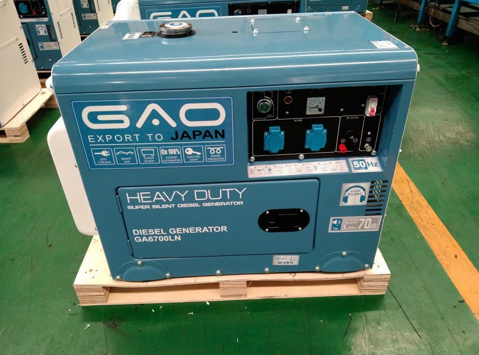 Máy Phát Điện Chạy Dầu 5Kw GAO GA6700LN