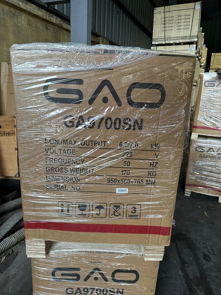 Máy Phát Điện Chạy Dầu 7Kw GAO GA9700SN Siêu Cách Âm