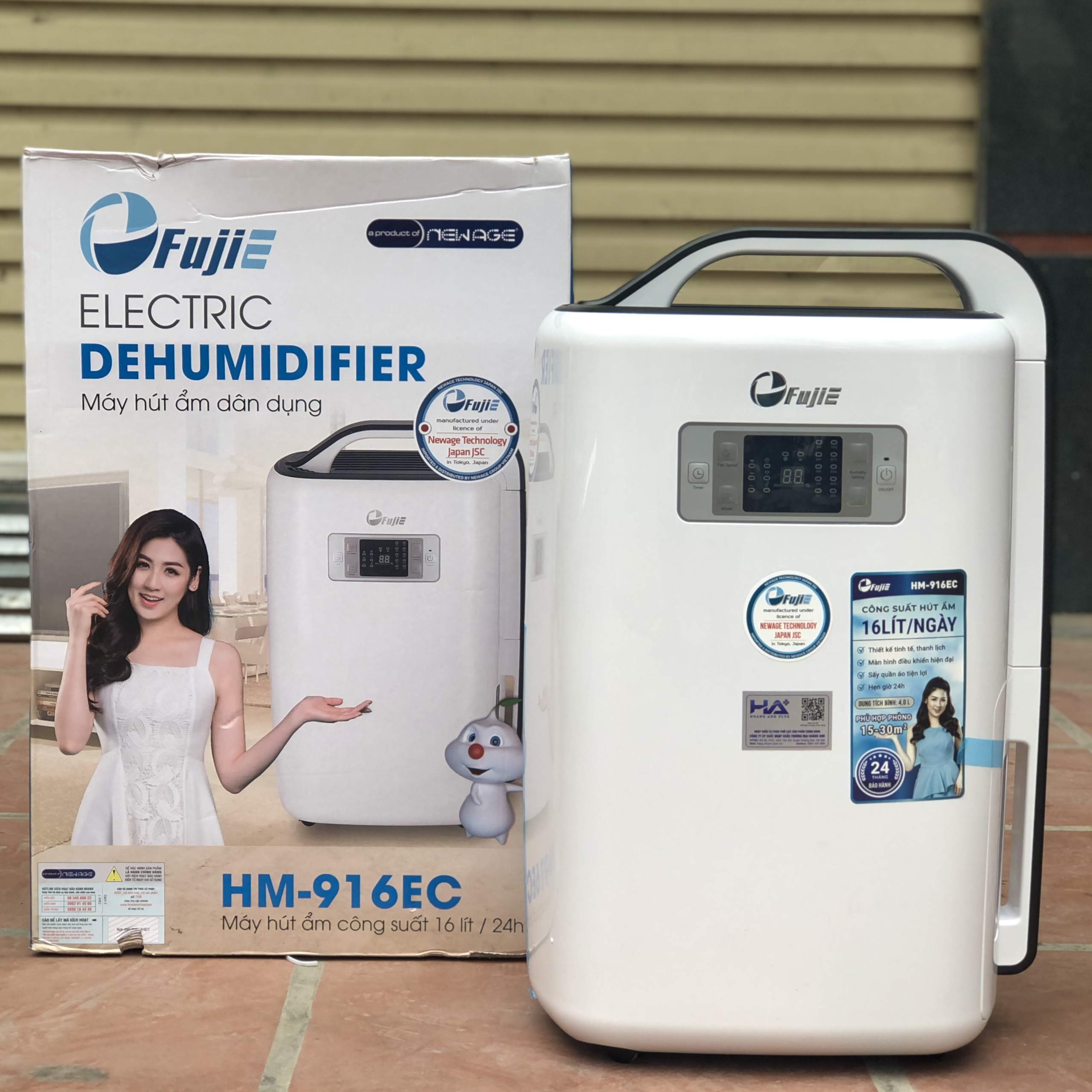 Máy Hút Ẩm Gia Đình Fujie HM-916EC 2