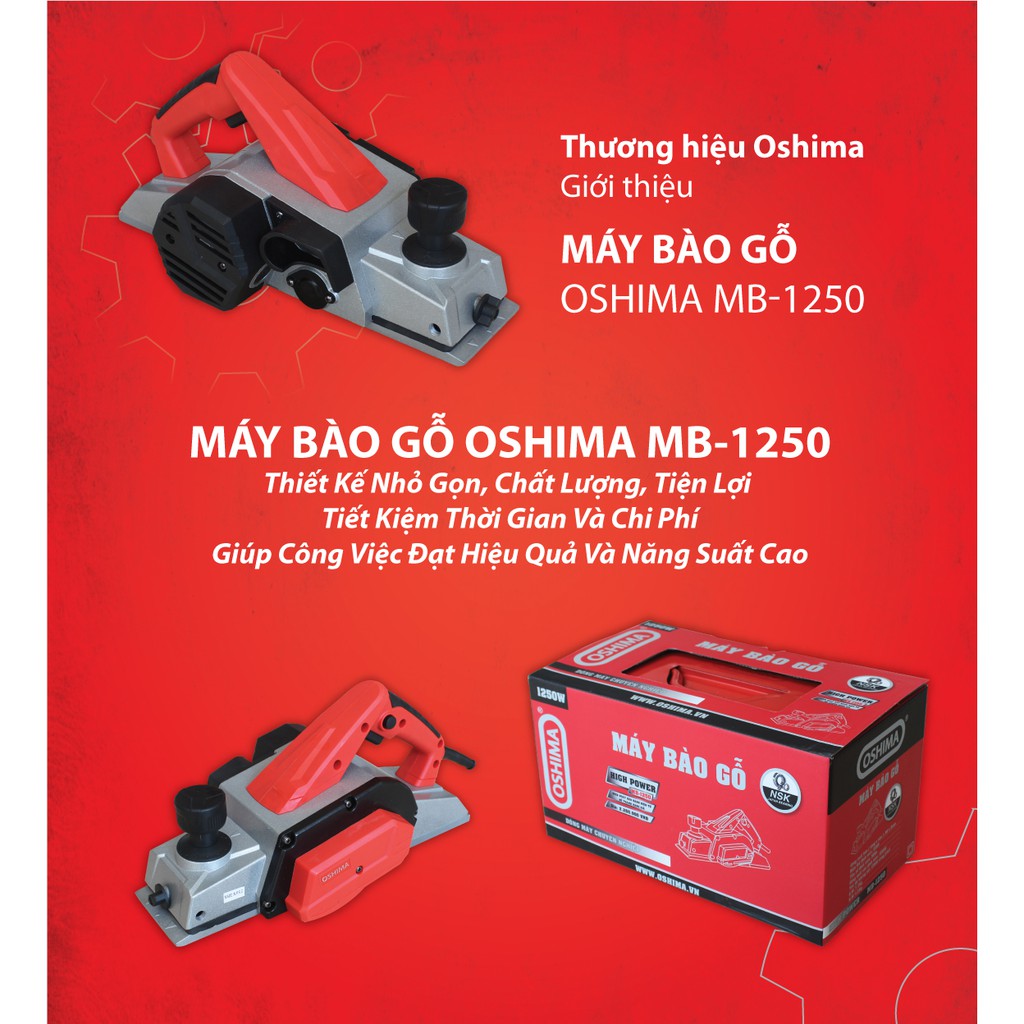 Máy Bào Gỗ Oshima MB-1250 1250W