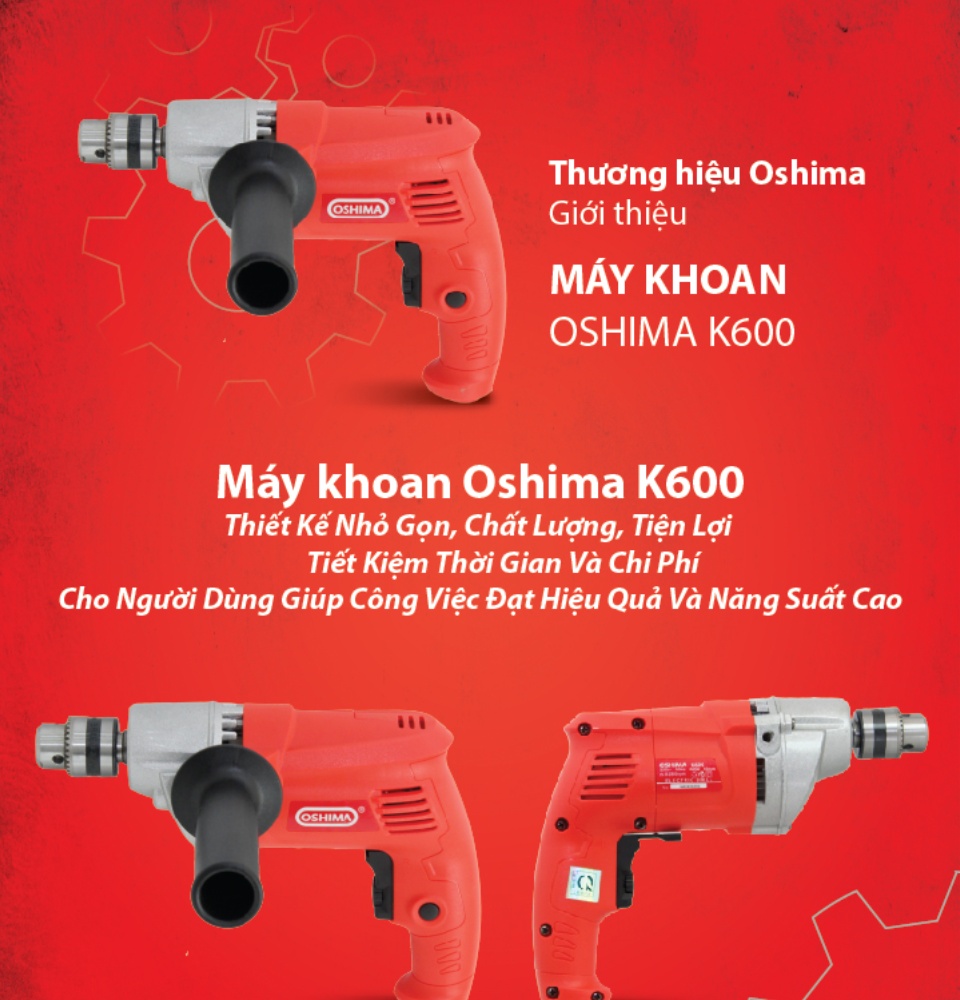 Máy Khoan 600W Oshima K600 4