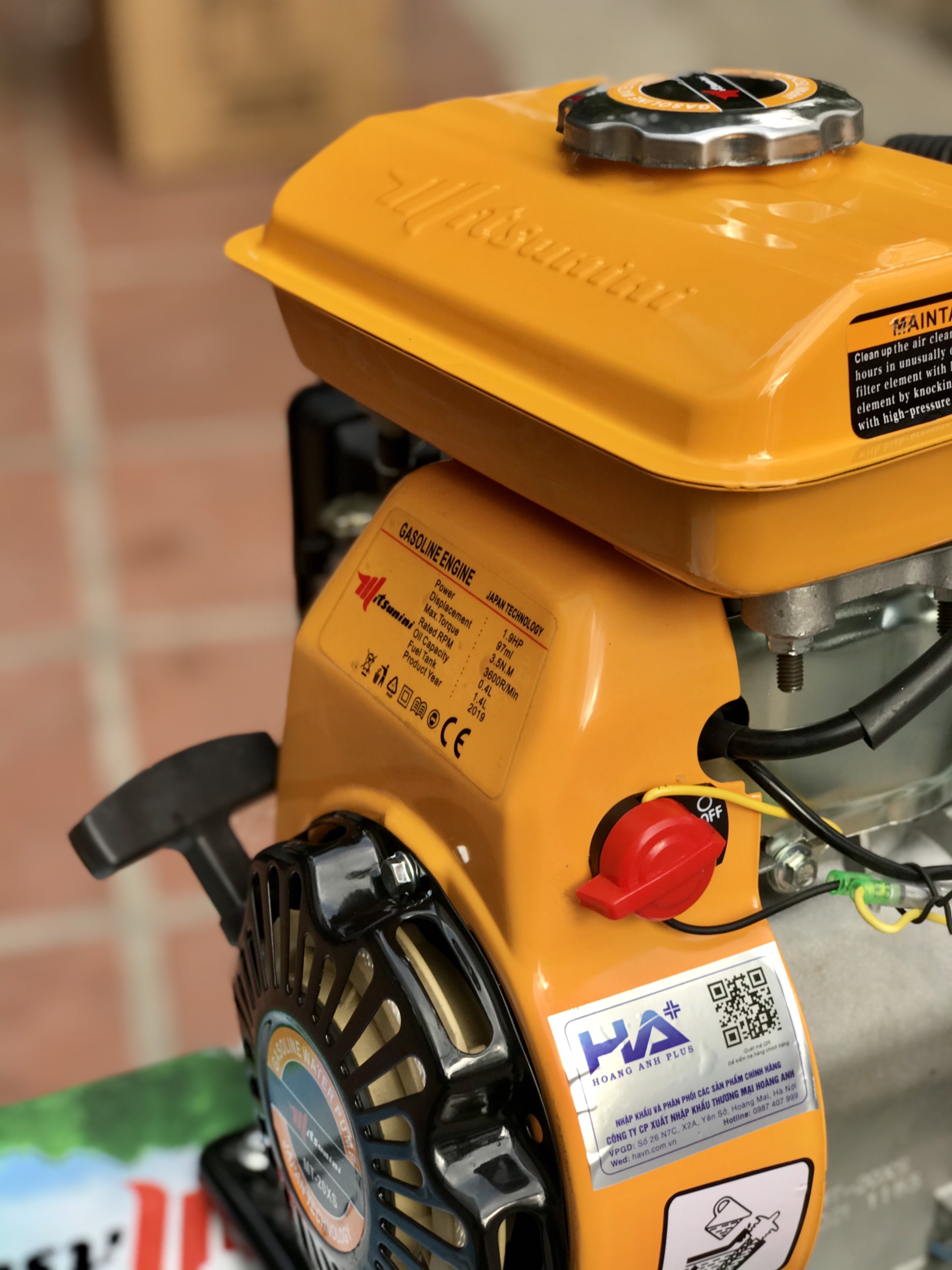 Máy Bơm Nước Chạy Xăng 1.9Hp Mitsunini MT-20XS 7