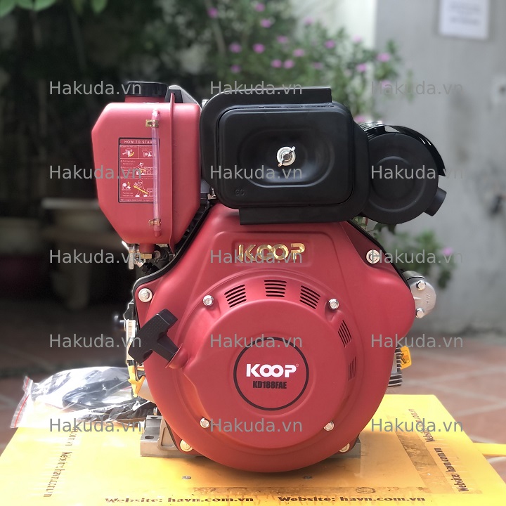 Động Cơ Dầu 9HP Koop KD188FAE Có Đề