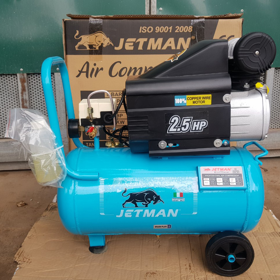 Máy Nén Khí Liền Trục 2 Tụ Jetman JM-2T24 2.5HP 24L1