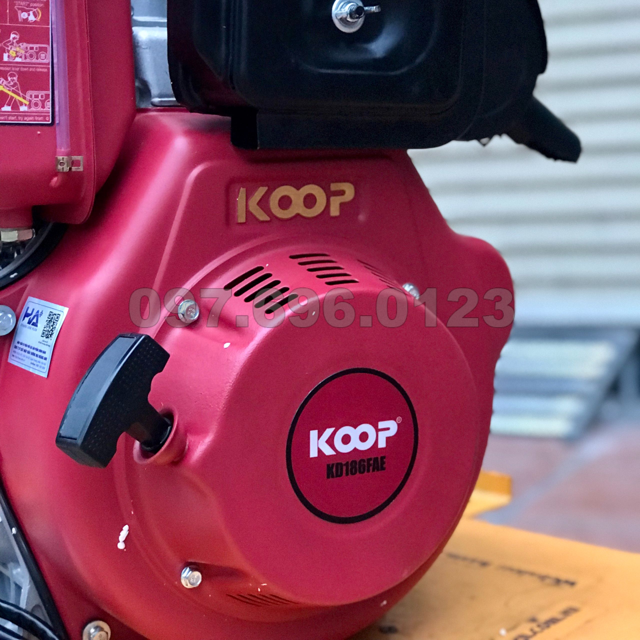 Động Cơ Dầu 7.9HP Koop KD186FAE Có Đề