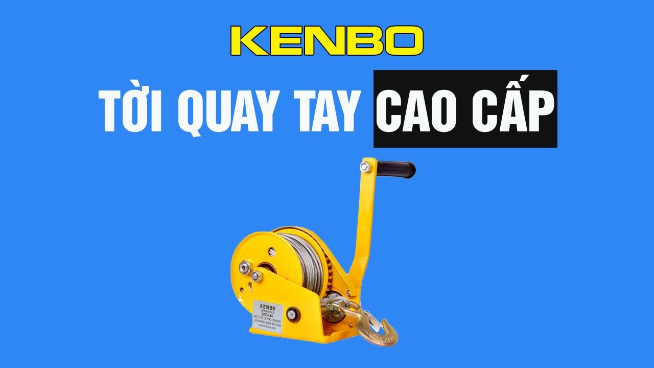 Tời Quay Tay Kenbo Cao Cấp 1800LBS 817Kg 20M 2