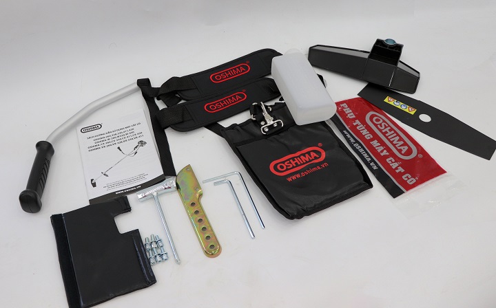 Máy Cắt Cỏ 2 Thì Oshima 411 Bạc 1450W