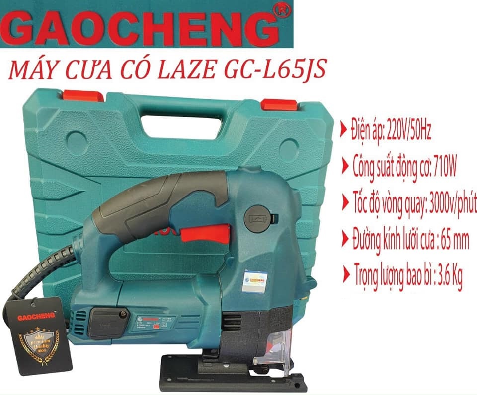 Máy Cưa Lọng Có Laze Gaocheng GC-L65JS 710W