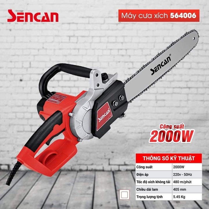 Máy Cưa Xích Điện Sencan 564007 2000W 2