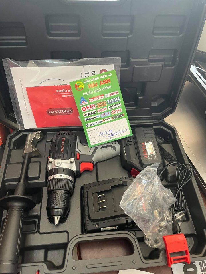 Máy Khoan Pin AmaxTools AM213A 21V