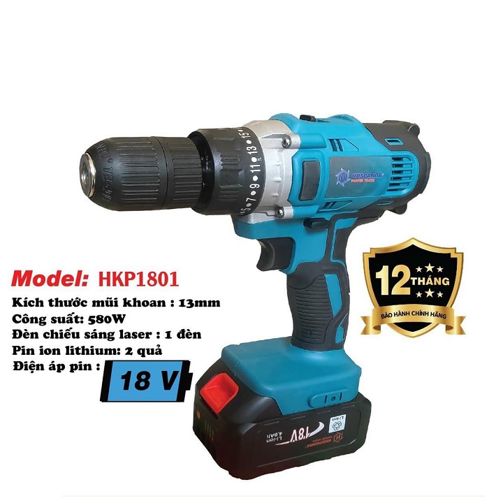 Máy Khoan Pin Huspanda HKP 1801