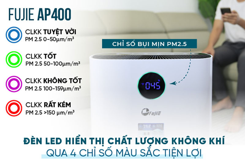 Máy Lọc Không Khí Fujie AP400