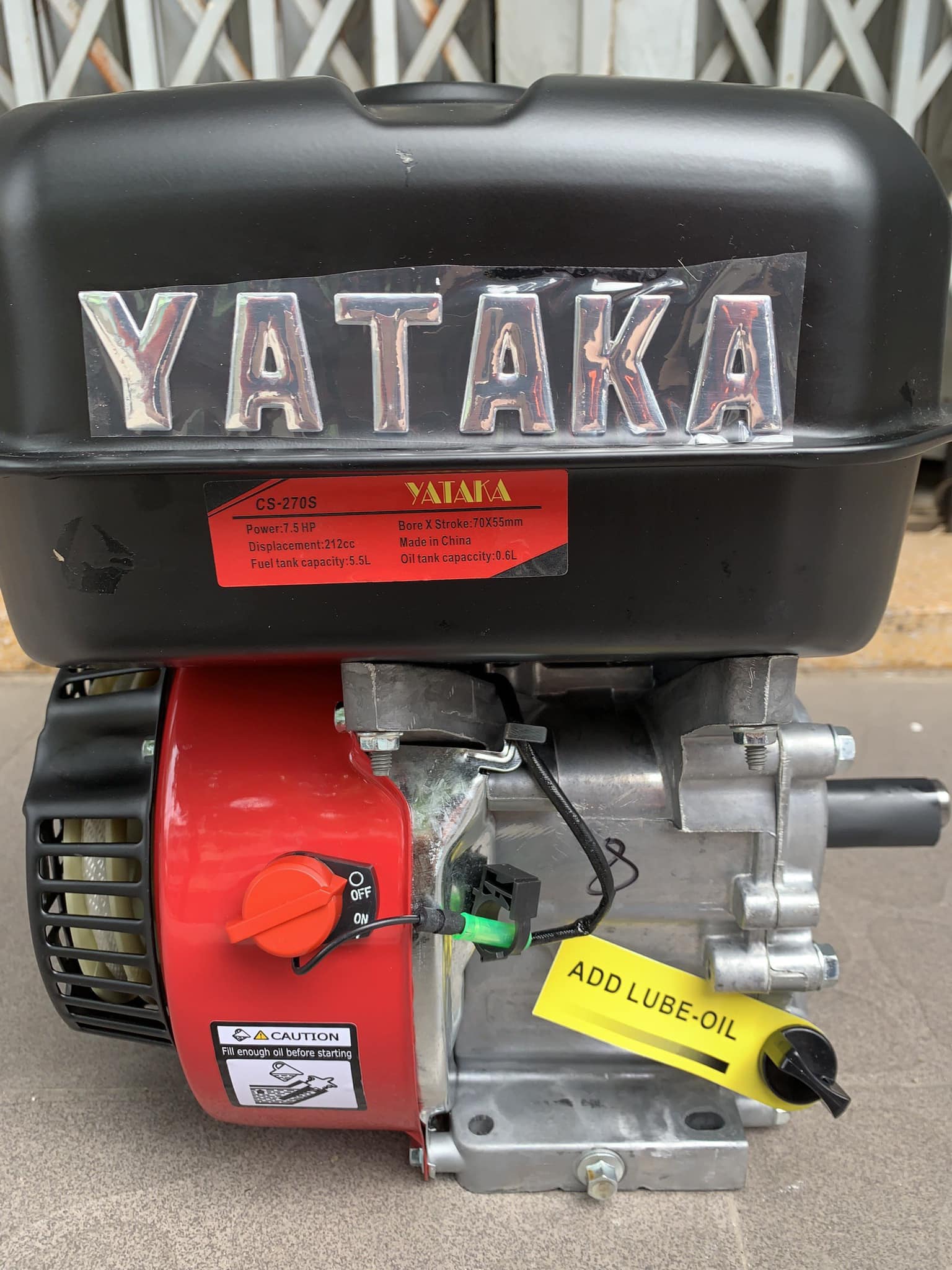 Động Cơ Xăng Yataka 7.5HP Tua Nhanh CS-270S