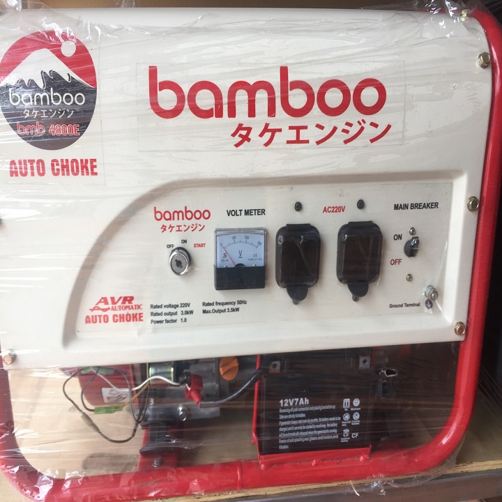 Máy Phát Điện Chạy Xăng 3.5kw Bamboo BMB 4800E