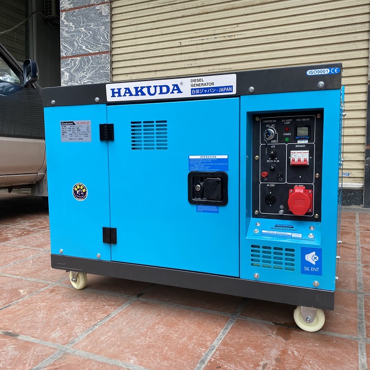 Máy Phát Điện Chạy Dầu 10KVA Hakuda 3 Pha 4