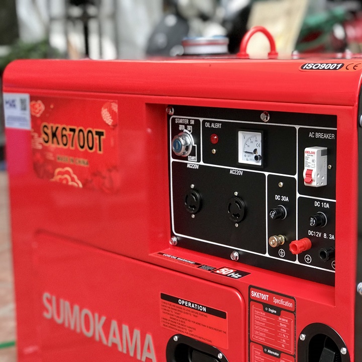 Máy Phát Điện Sumokama Chạy Dầu 5Kw SK6700T 5