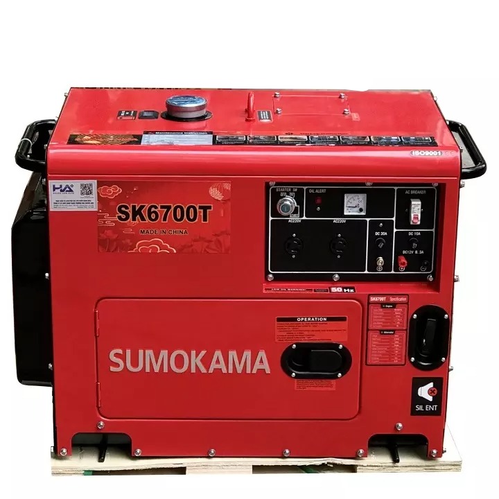 Máy Phát Điện Sumokama Chạy Dầu 5Kw SK6700T