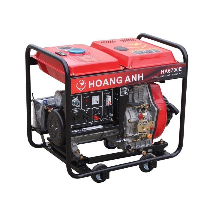 Máy Phát Điện Chạy Dầu Hoàng Anh 5Kw HA6700E Đề 1