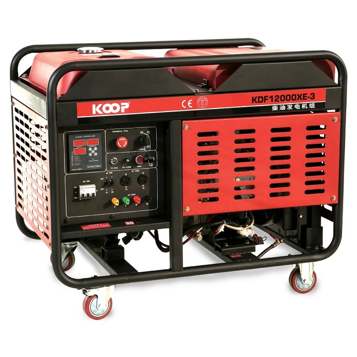 Máy Phát Điện Chạy Dầu 10Kw Koop KDF12000XE 3 Pha