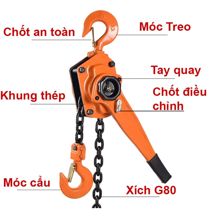 Pa Lăng Xích Lắc Tay Nitto 1.5 Tấn 1.5 Mét