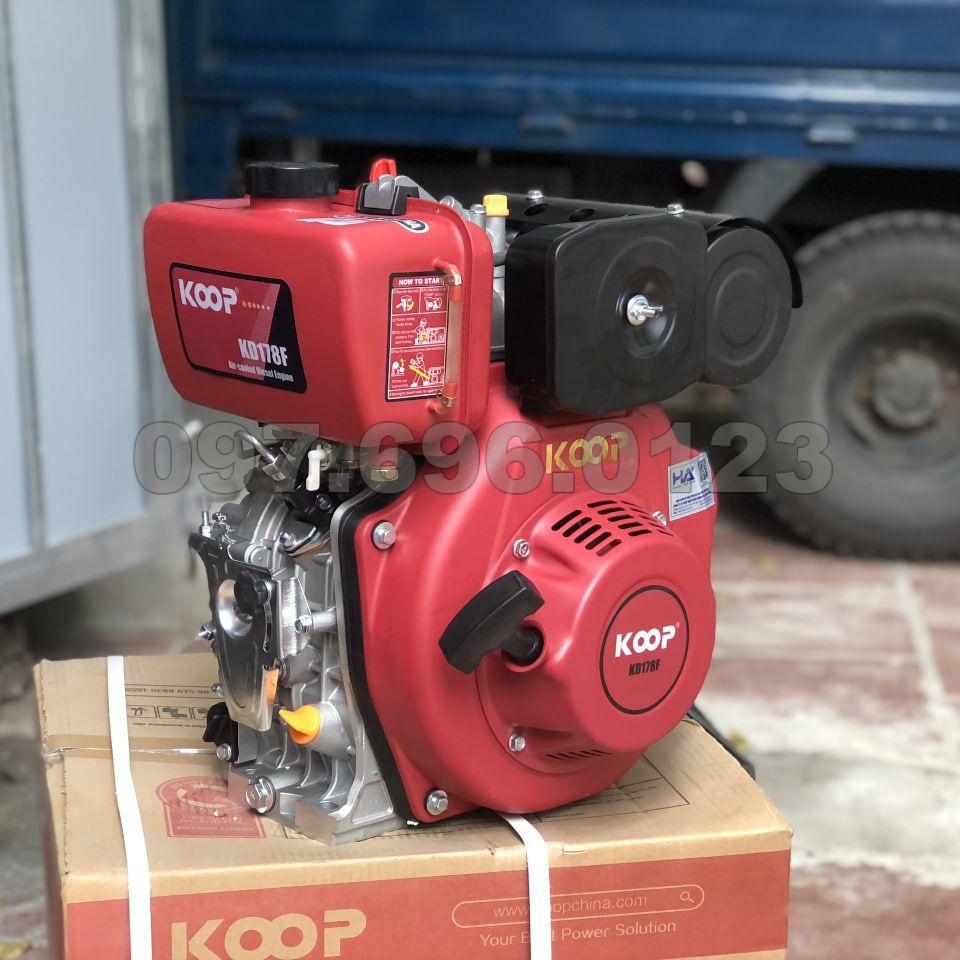 Động Cơ Dầu 5HP Koop KD178F Giật Tay