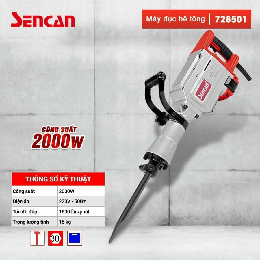 Máy Đục Bê Tông Sencan 728501 2000W