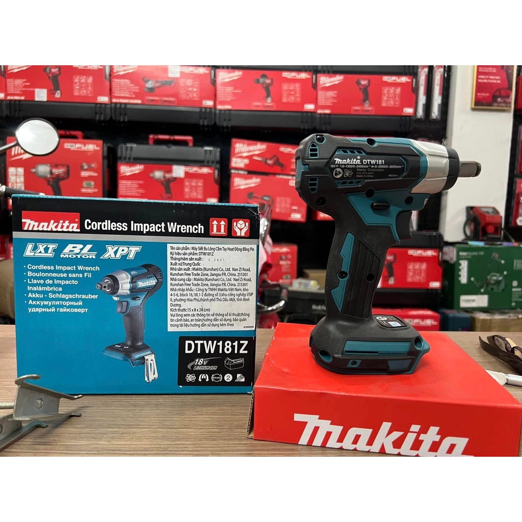 Máy Siết Bu Lông Dùng Pin Makita DTW181Z