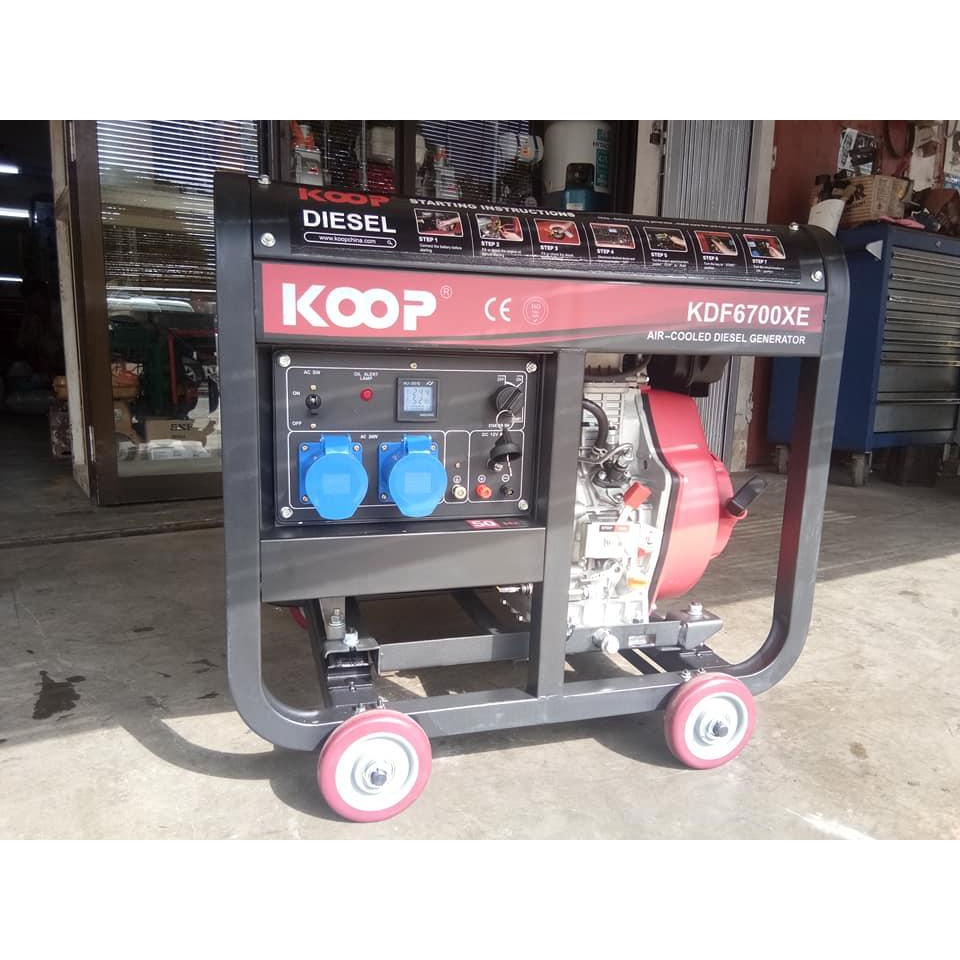 Máy Phát Điện Chạy Dầu 5Kw Koop KDF6700XE Đề