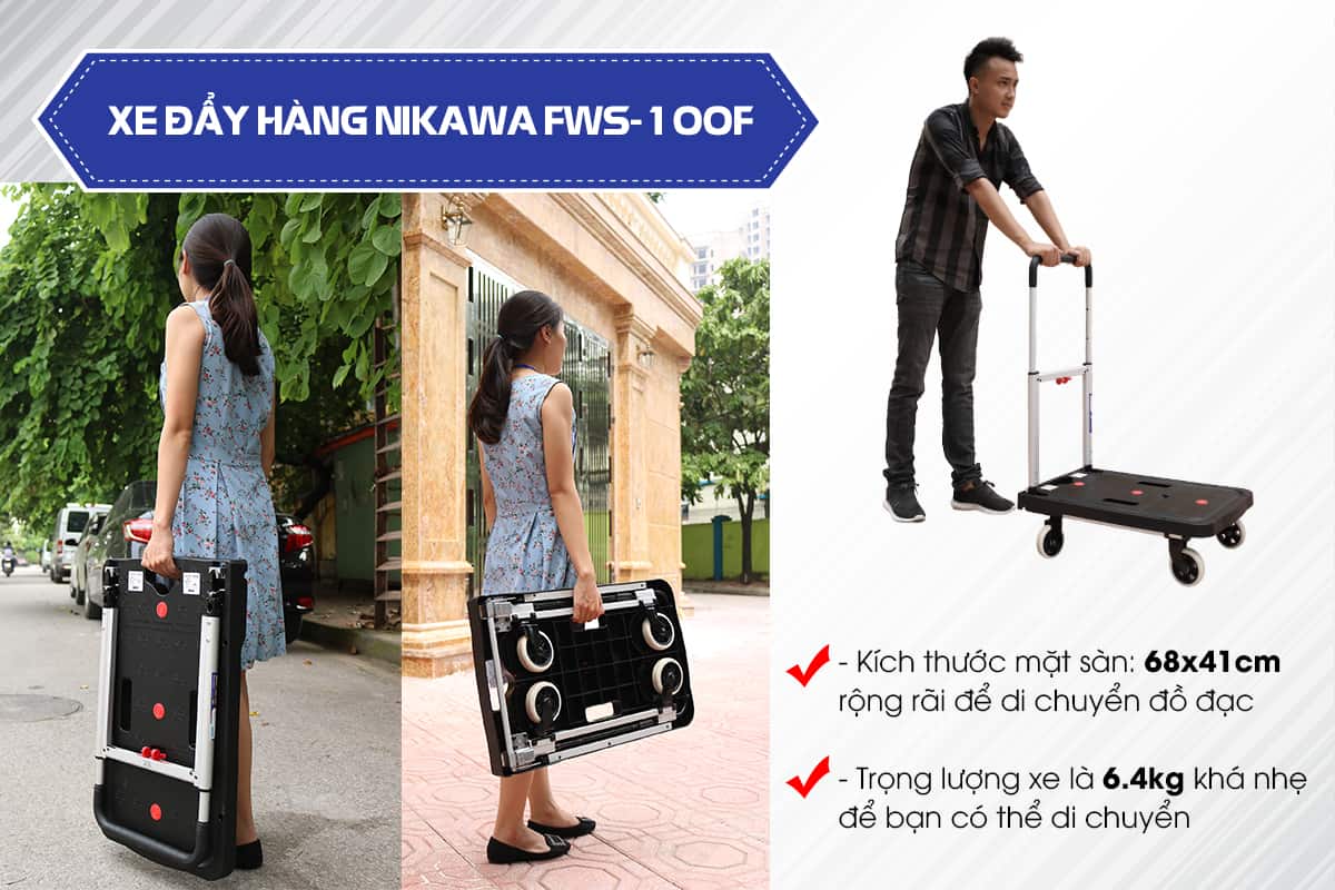 Xe Đẩy Hàng Nikawa FWS 100F3