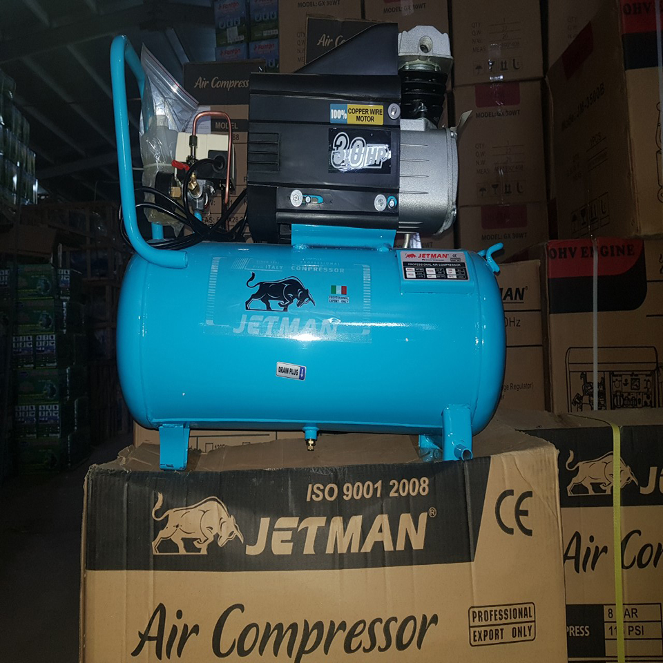 Máy Nén Khí Liền Trục 2 Tụ Jetman NKT-999 3.5HP 50L 1