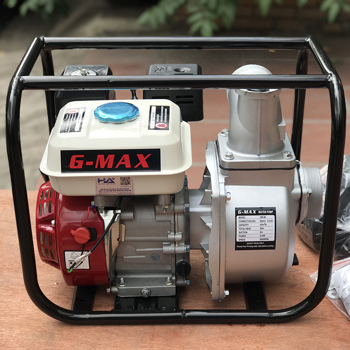 Máy Bơm Nước Chạy Xăng 6.5HP Gmax GM-80