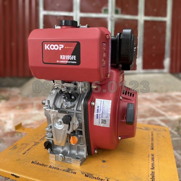 Động Cơ Dầu 10.7HP Koop KD195FE Có Đề