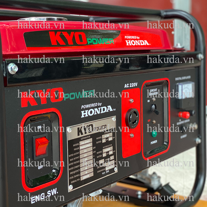 Máy Phát Điện Chạy Xăng 2.5KVA Honda Kyo Power THG3200EX