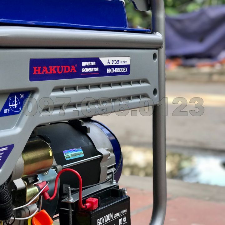 Máy Phát Điện Chạy Xăng 6kw Hakuda HKD 8600EX Đề 6