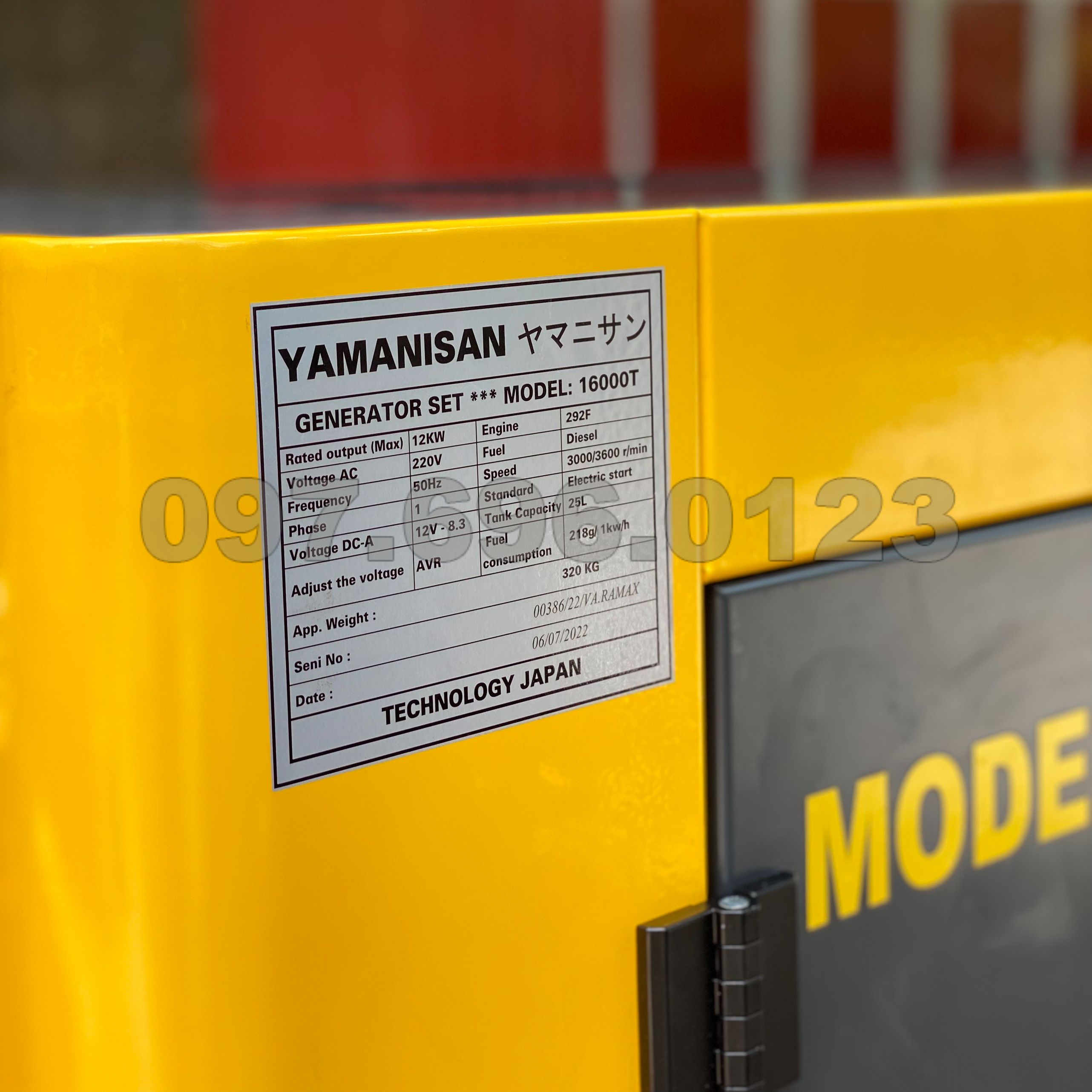 Máy Phát Điện Chạy Dầu 12Kw Yamanisan YM16000T