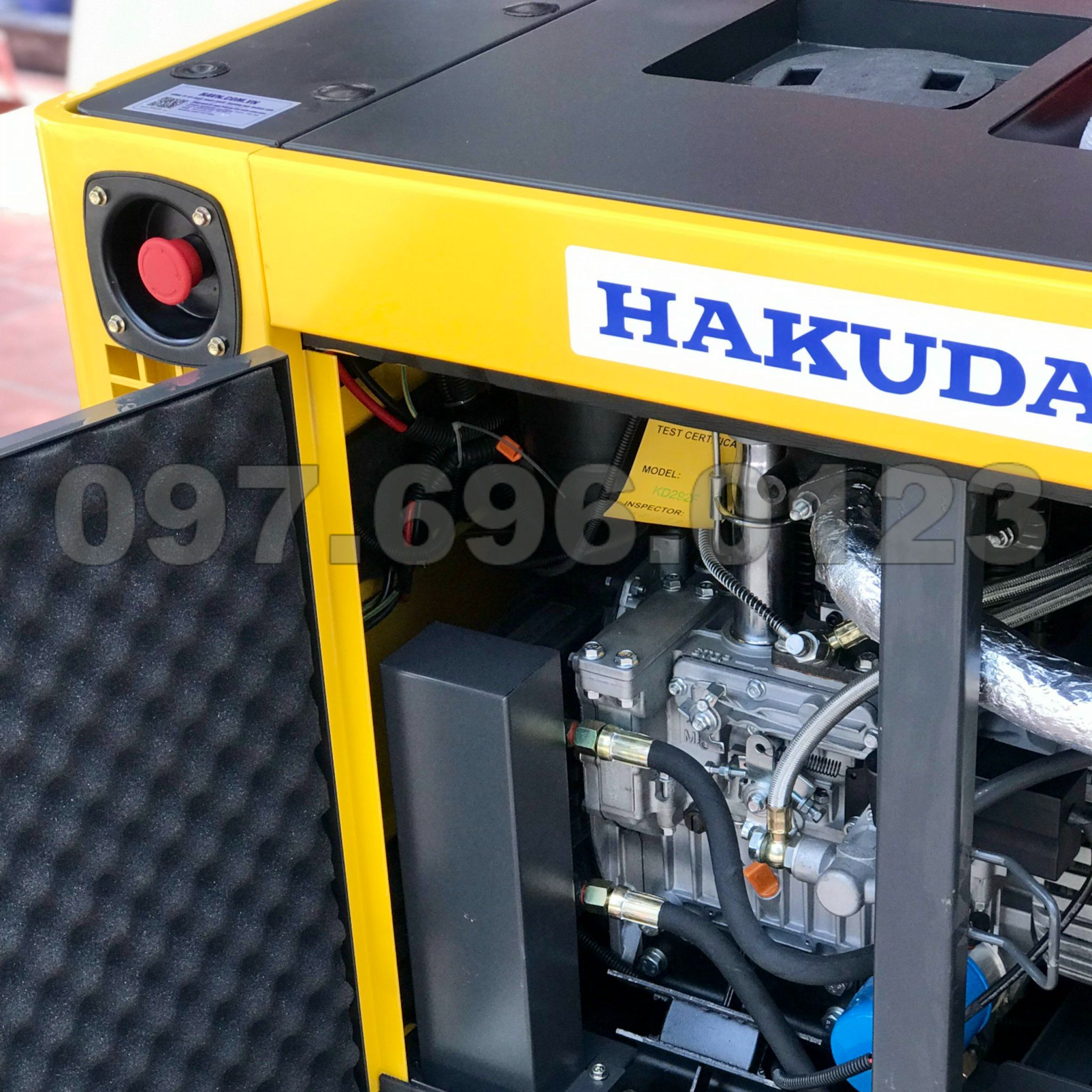 Máy Phát Điện Chạy Dầu 15KVA Hakuda Siêu Chống Ồn