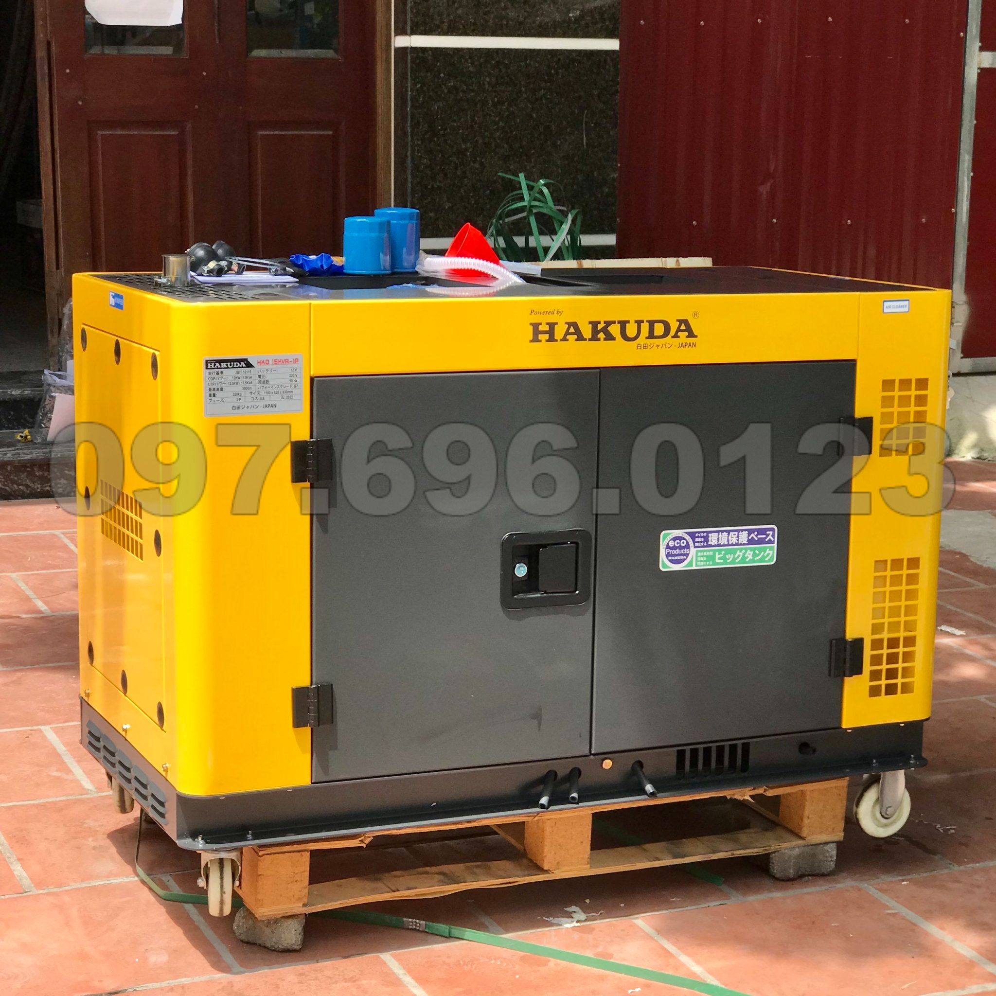 Máy Phát Điện Chạy Dầu 15KVA Hakuda Siêu Chống Ồn