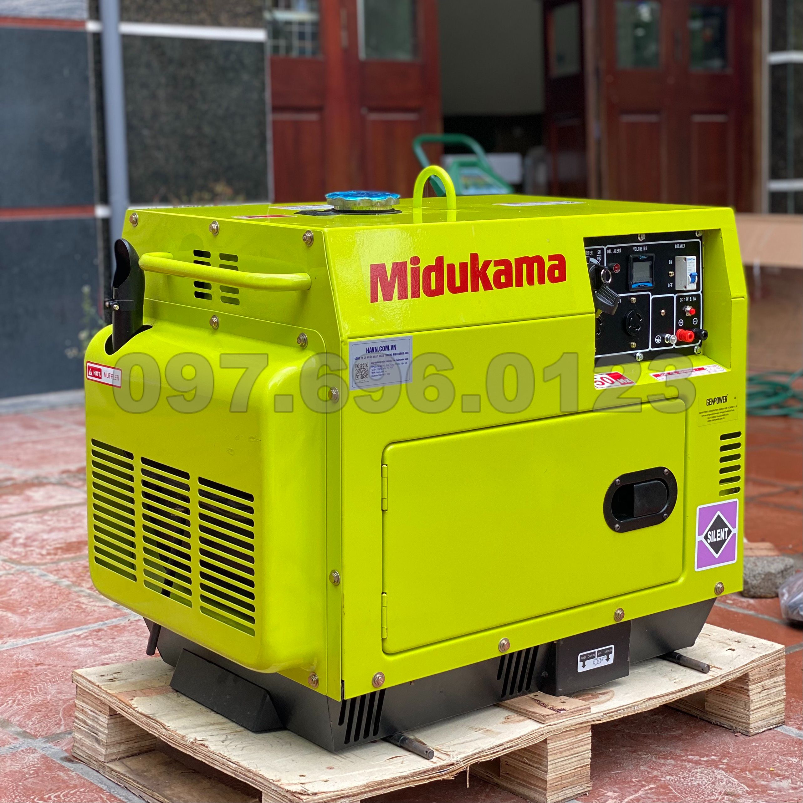 Máy Phát Điện Chạy Dầu 3Kw Midukama HL4000T Kèm ATS 5